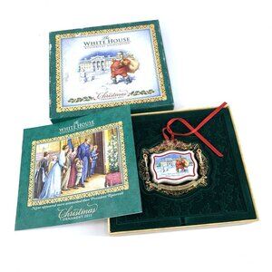 The White House Historical Association Christmas Ornament Roosevelt Metal 2011